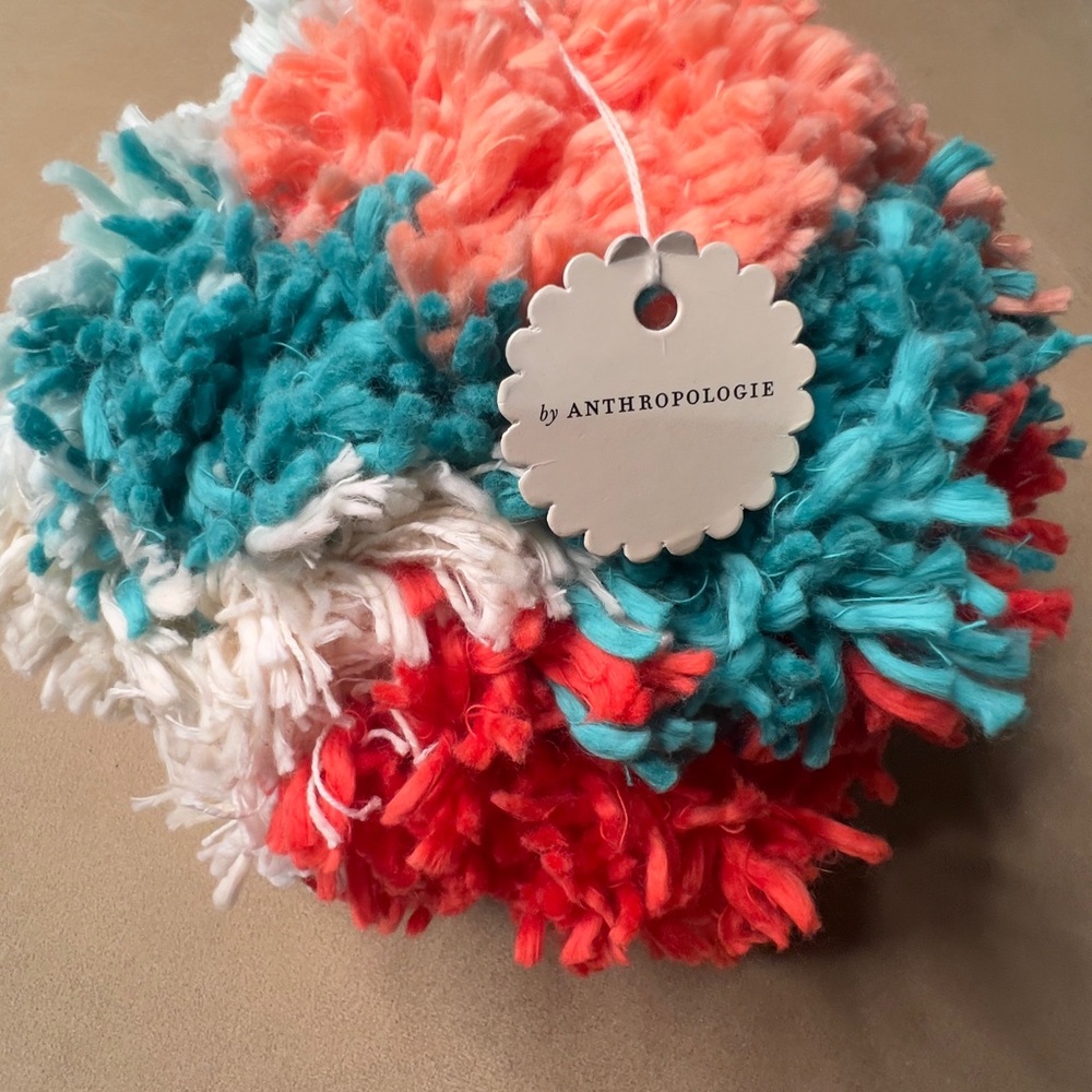 Anthropologie Vibrant Jumbo Pom-Pom Ornament.